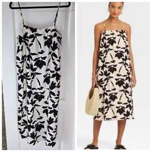 NWOT Linen blend dress M